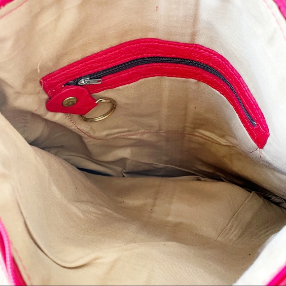 VTG red Stone Mountain skirted hobo bag - Picture 4 of 7